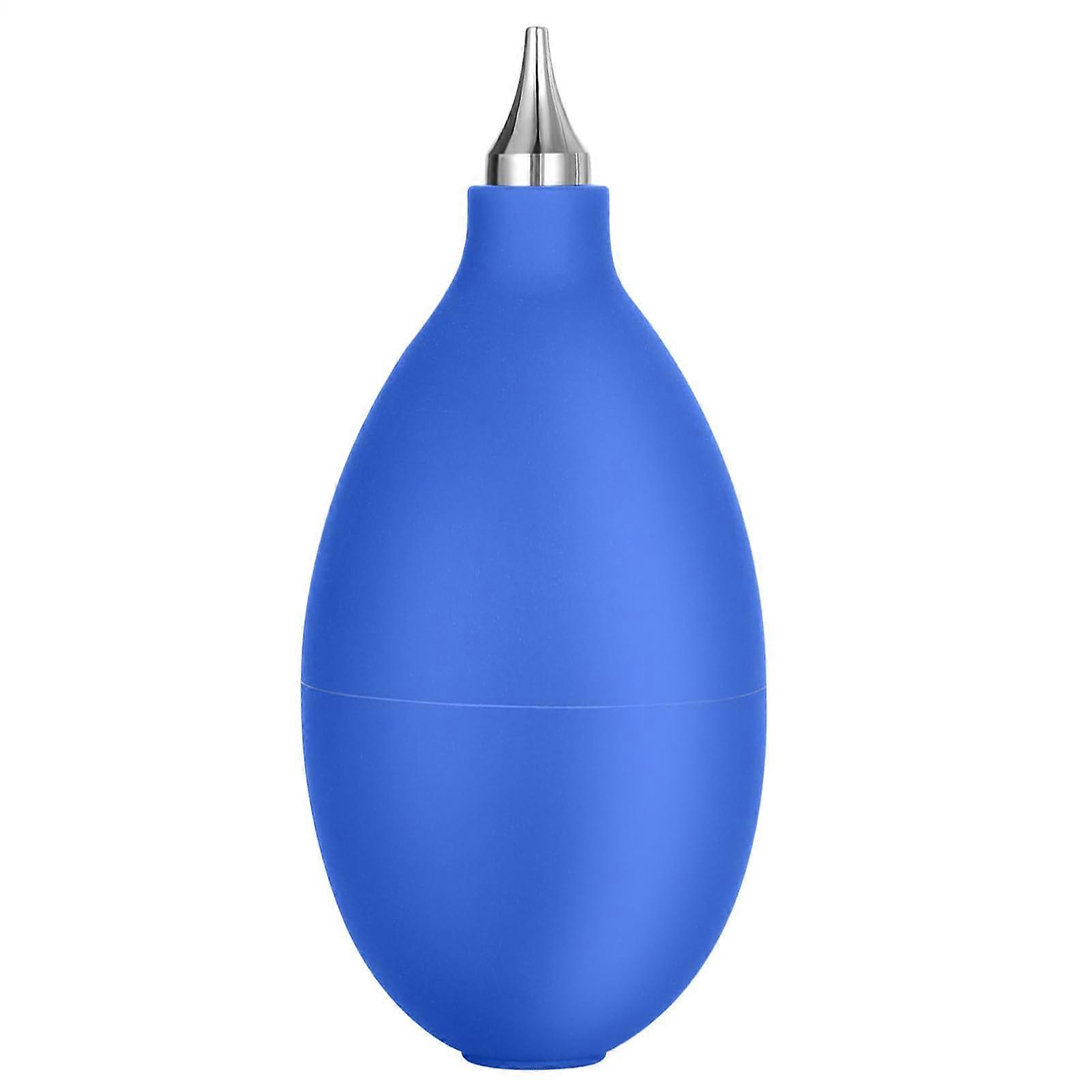 Air Blower for Electronics with Powerful Airflow and Ergonomic Grip, Soft Rubber Camera Cleaner, Blue