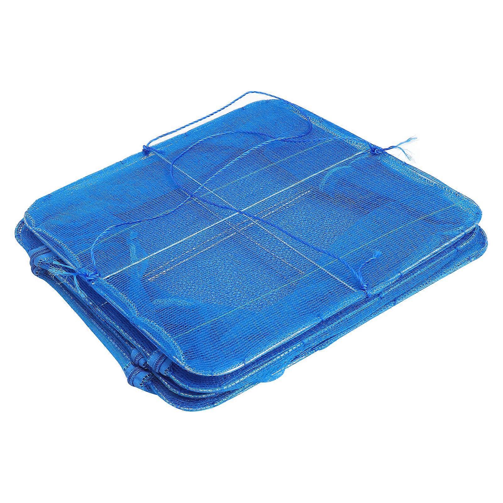 Folding Drying Net Drying Net for Vegetable Fish Hanging 2Pcs Blue Mesh