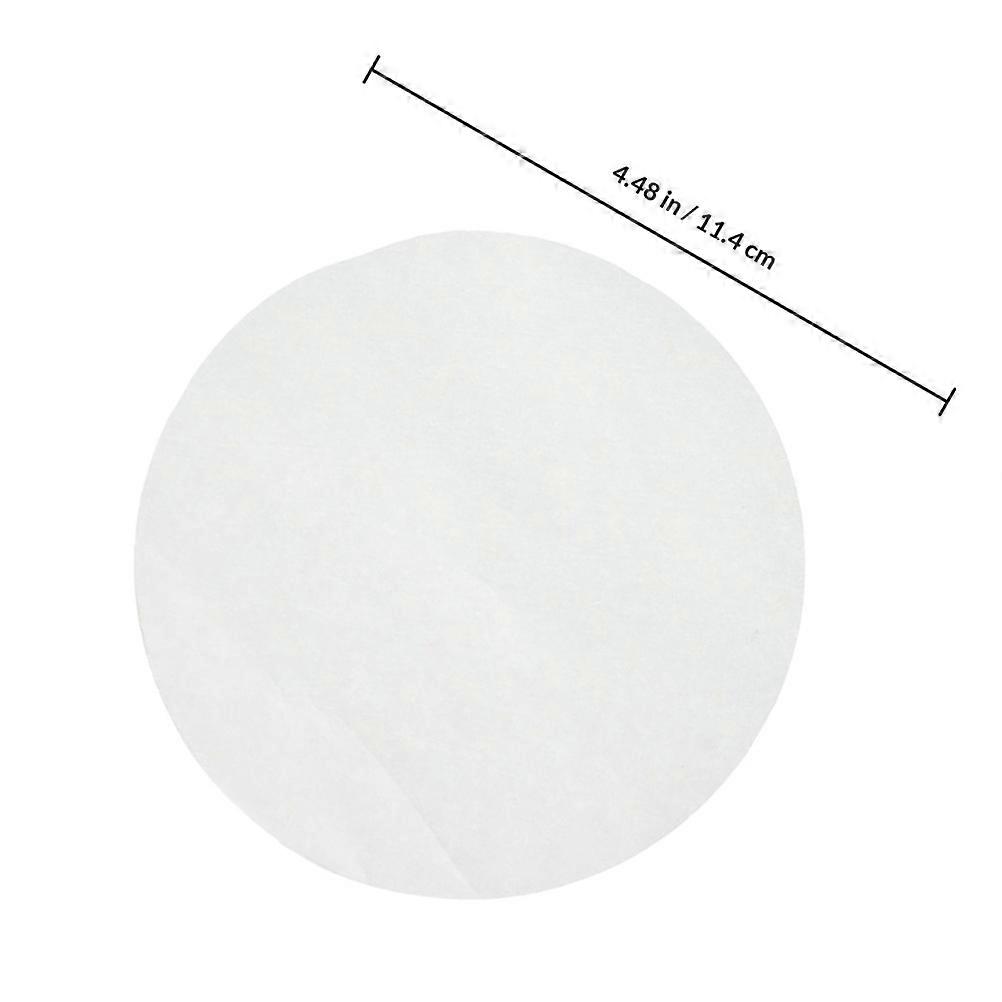 Round Baking Paper Oil-Proof Paper Mat for Baking Use 50Pcs White