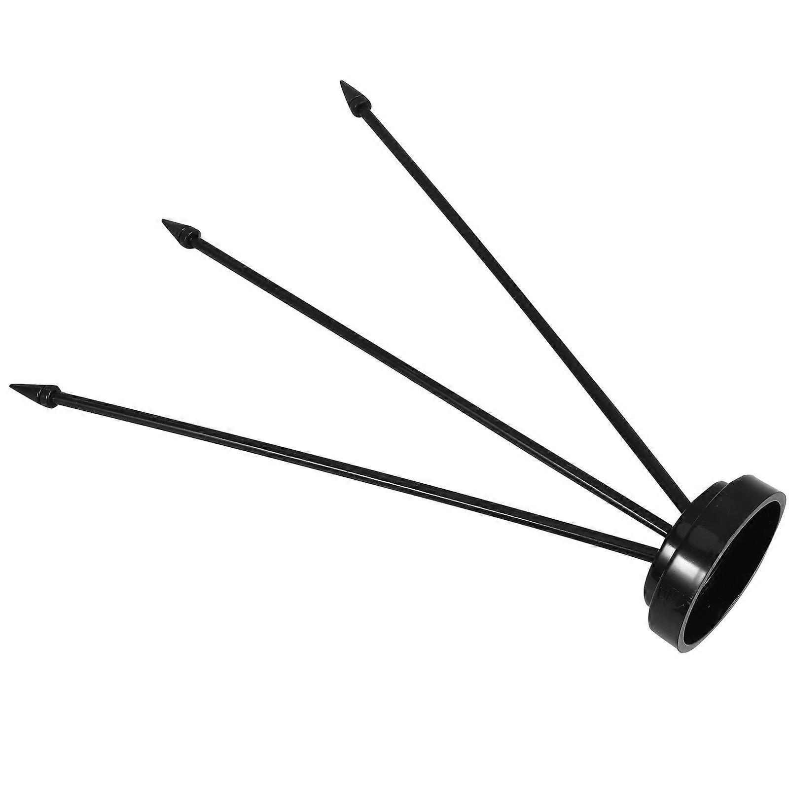 Black Plastic Flag Base Desk Holder for Small Flags Outdoor Mini Stand