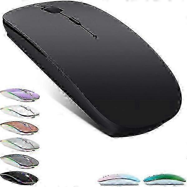 Rechargeable Bluetooth mouse for MacBook, wireless mouse, black