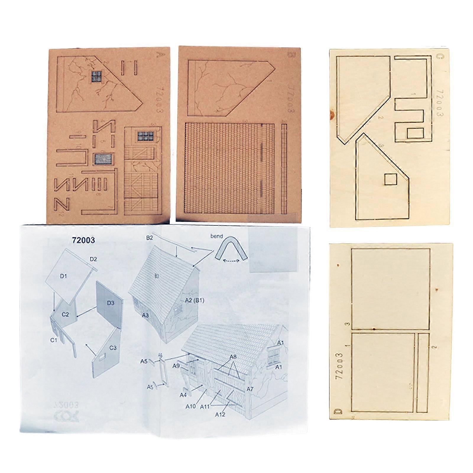 1:72 Scale Layout Building Models House for Architecture Model Model Railway