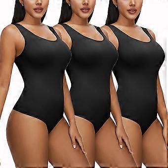 LELINTA 3-pak damer sømløs shapewear mavekontrol body shaper komfortabel til kvinder lår slankere bodysuit girdle