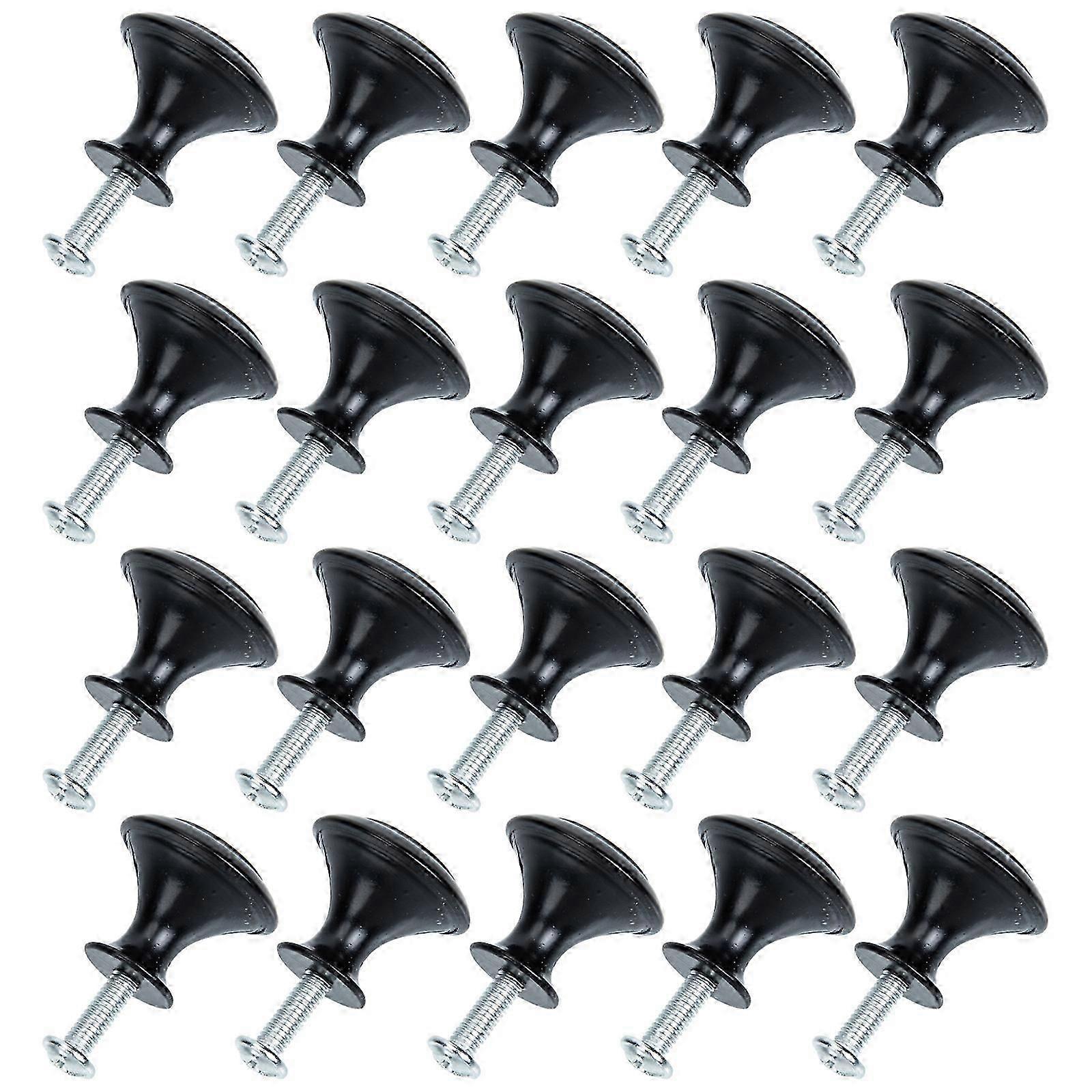 Black Cabinet Knobs Round Door Knobs for Drawer 40Sets