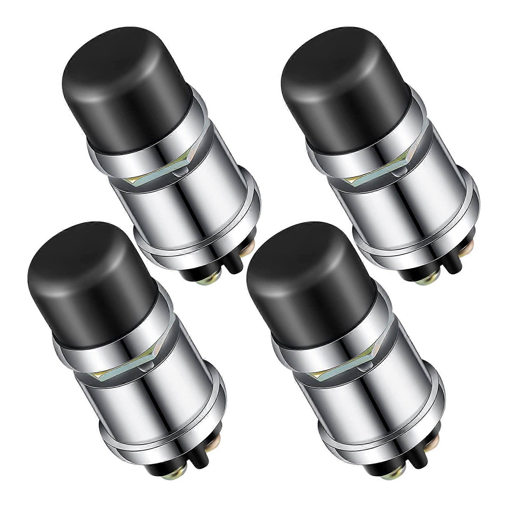 4 Pcs Engine Start Push Button Momentary Start Switch 12V / 24V Weatherproof Push Button Start Swit
