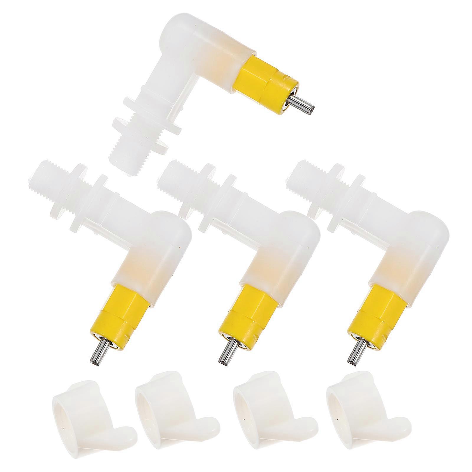Automatic Chicken Nipple Waterer with 4Pcs Poultry Drinking Tool