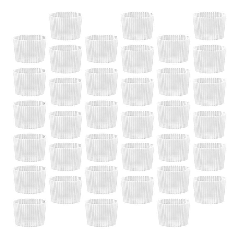 Disposable Milk Tea Cup Sleeve with Protective Function 100Pcs Transparent
