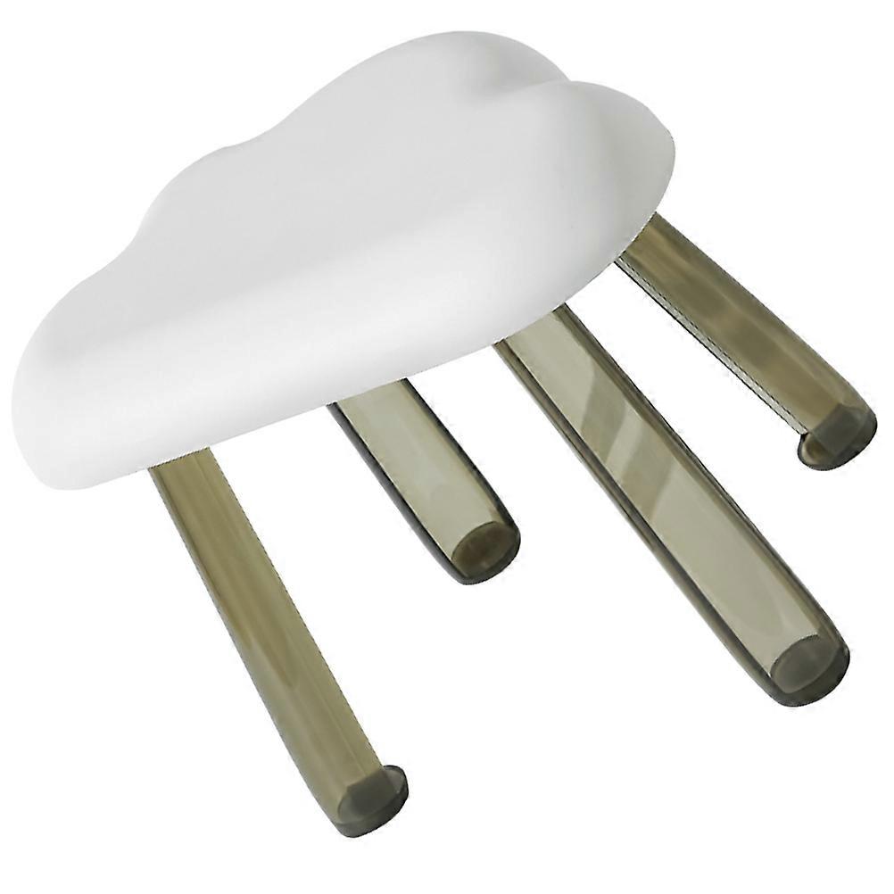 Household White Plastic Cloud Stool Shoe Changing Stool Indoor Use