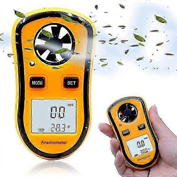 Portable digital anemometer, multi-unit measurement, 0.1m/s high precision