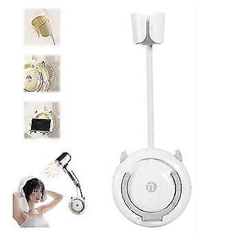 Suporte de parede autoadesivo para secador de cabelo e secador de cabelo.