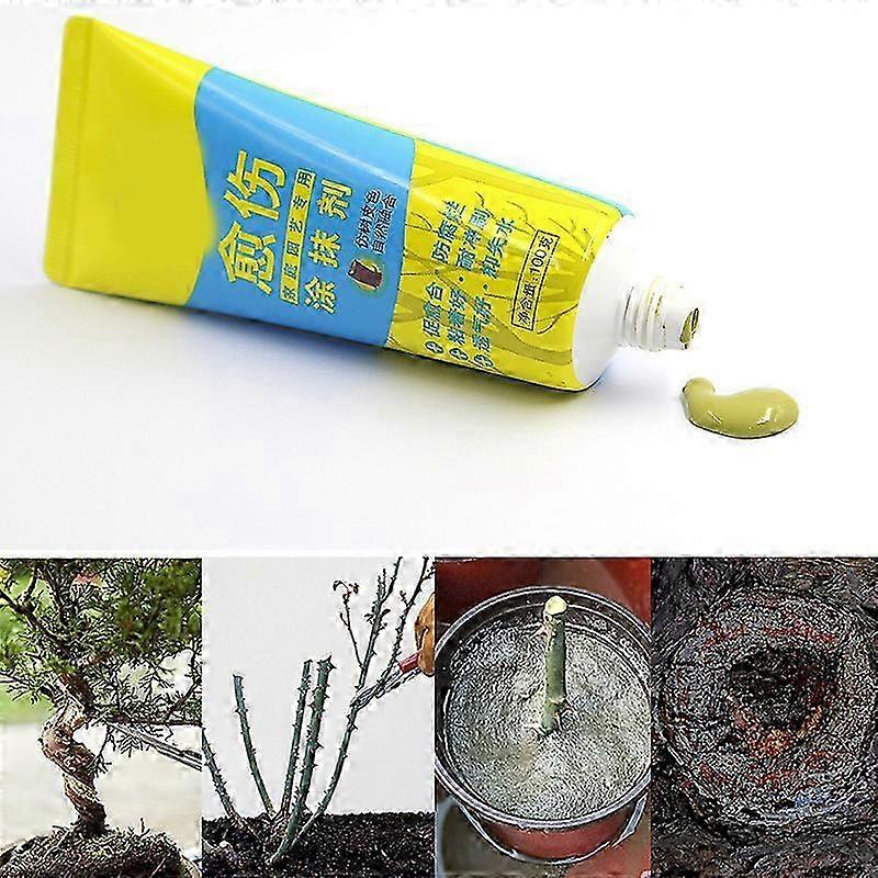 Tree Wound Bonsai Cut Paste Smear Agent Pruning Compound Sealer with Brush