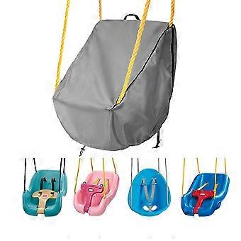 Elastic Edge Childrens Swing Chair Cover Tear Resistant Infant Swing Canopy Tear Resistant Cover for Weather Use  Gray