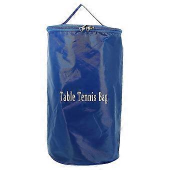 Portable Table Tennis Bag, Oxford Cloth Storage Pouch for Paddles and Balls, Zipper Closure, Adjustable Handle for Training or Matches