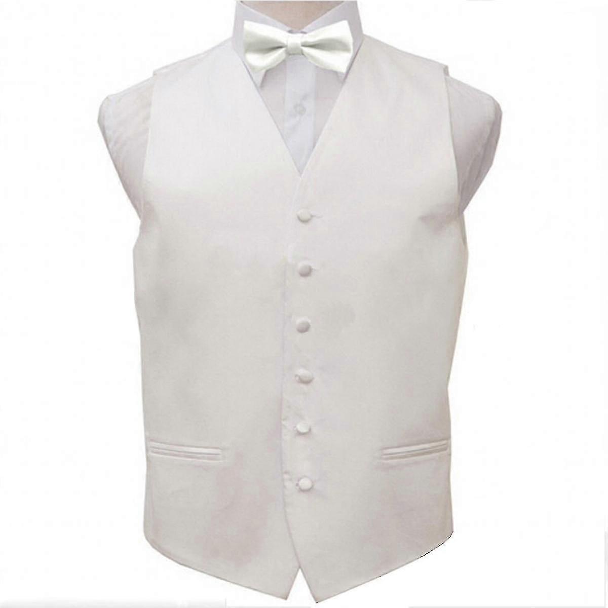 Traje Hombre Chaleco Chaleco Chaleco Casual Chaleco XS Blanco
