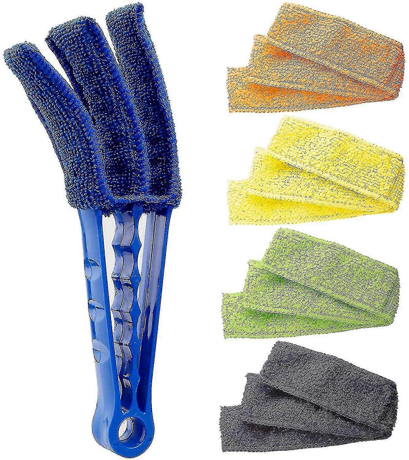 Window Blind Cleaner Duster Brush With 5 Microfiber Sleeves - Cleaner