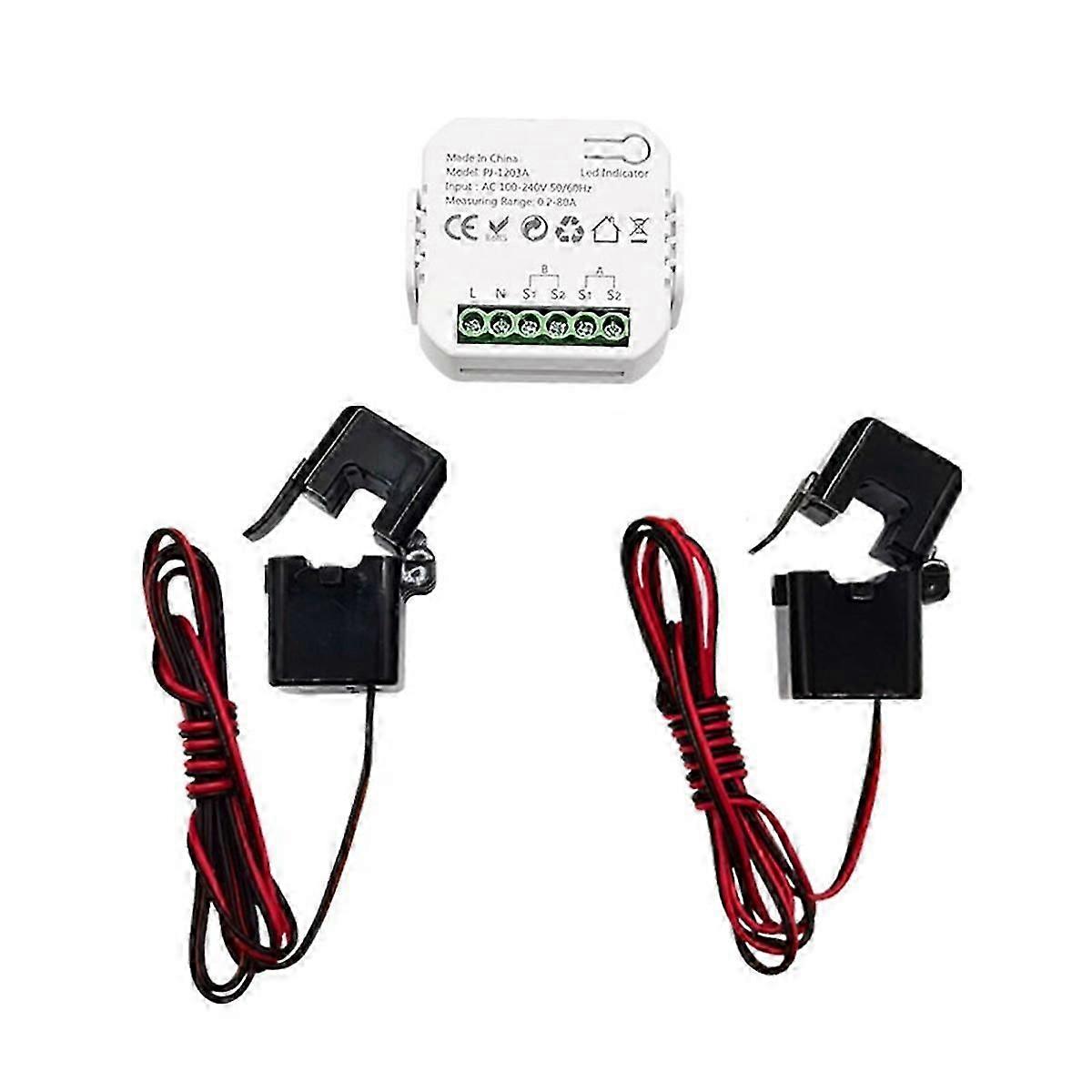 Tuya ZigBee Smart Energy Switch Power Voltage Current Meter app with real-time consumption statistics