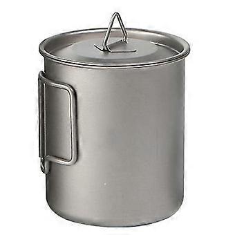 Titanium Water Cup 450ml Foldable Outdoor Camping Mug for Coffee and Tea Travel