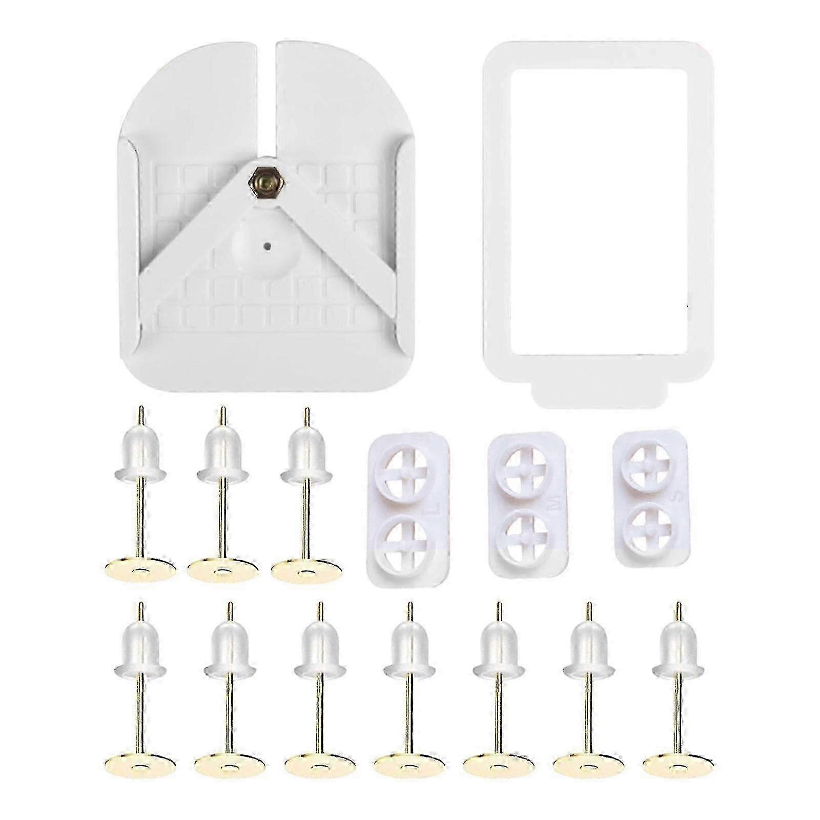Earring Post Embedder Tool, Post Embedding Tool Kit,Portable,DIY Crafts, Clay
