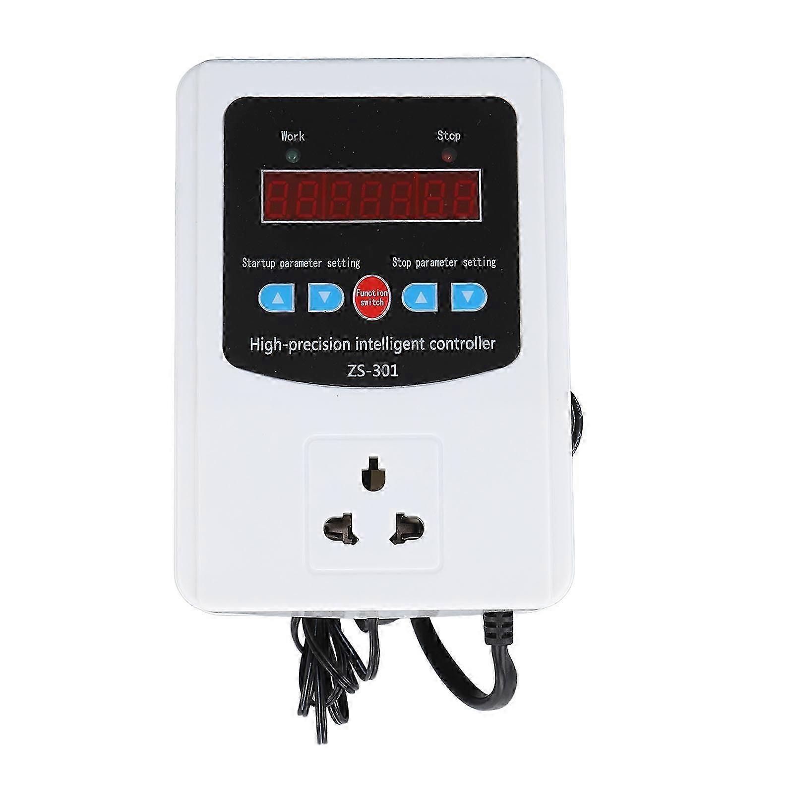1500W Temperature Humidity Controller Intelligent Digital Display Temperature Humidity Controller with LCD Display Screen Plug 220V