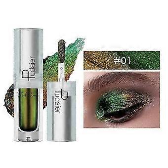 Pudaier Chameleon Liquid Eyeshadow, Shimmering Metallic Single-Color Glitter Eyeshadow