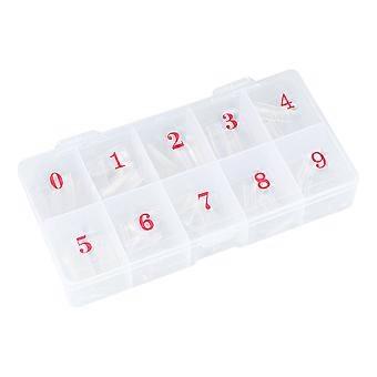 Manicure Tools Transparent Fake Nails Simple Durable Useful Manicure Fake Nails Tools for Home (500pcs Fake Nails)