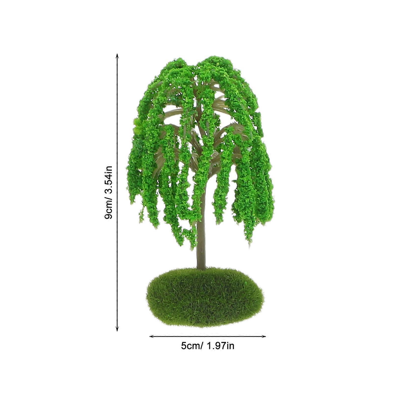 8pcs Realistic Tree Model Microlandscape Layout Model Artificial Miniature Tree Modeling Prop