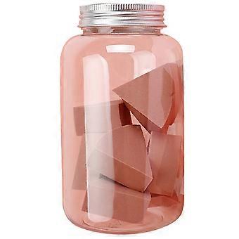 12Pcs Wet Dry Makeup Foundation Liquid Mat Box-packed Sector Shaped Sponge Cosmetic Puff for Woman Girl (Cameo Brown)
