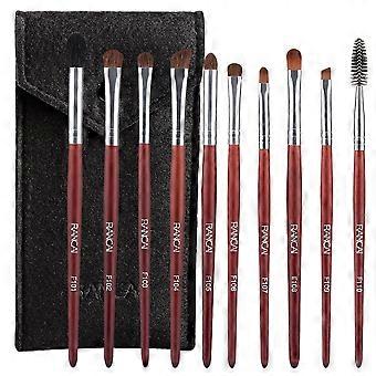 10Pcs Makeup Brush Set With Bag Soft Synthetic Fiber Face Eye Makeup Tools Kit