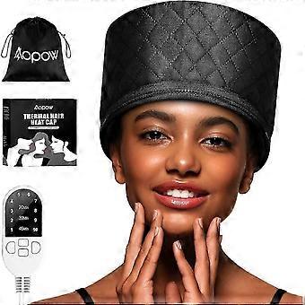 Heat Cap for Deep Conditioning: 10-Level Heats Up Quickly 3 Time Settings Hair Steamer for Natural Hair Home Use Thermal Steam Cap#1
