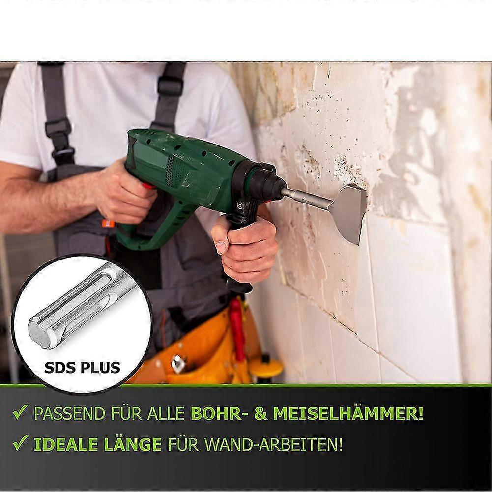 Tile Chisel SDS Plus Chisel- 165X75mm Wide compatible with Hammer, Flat Chisel Angled, 42CrMo Special Steel, Durable, Sharp