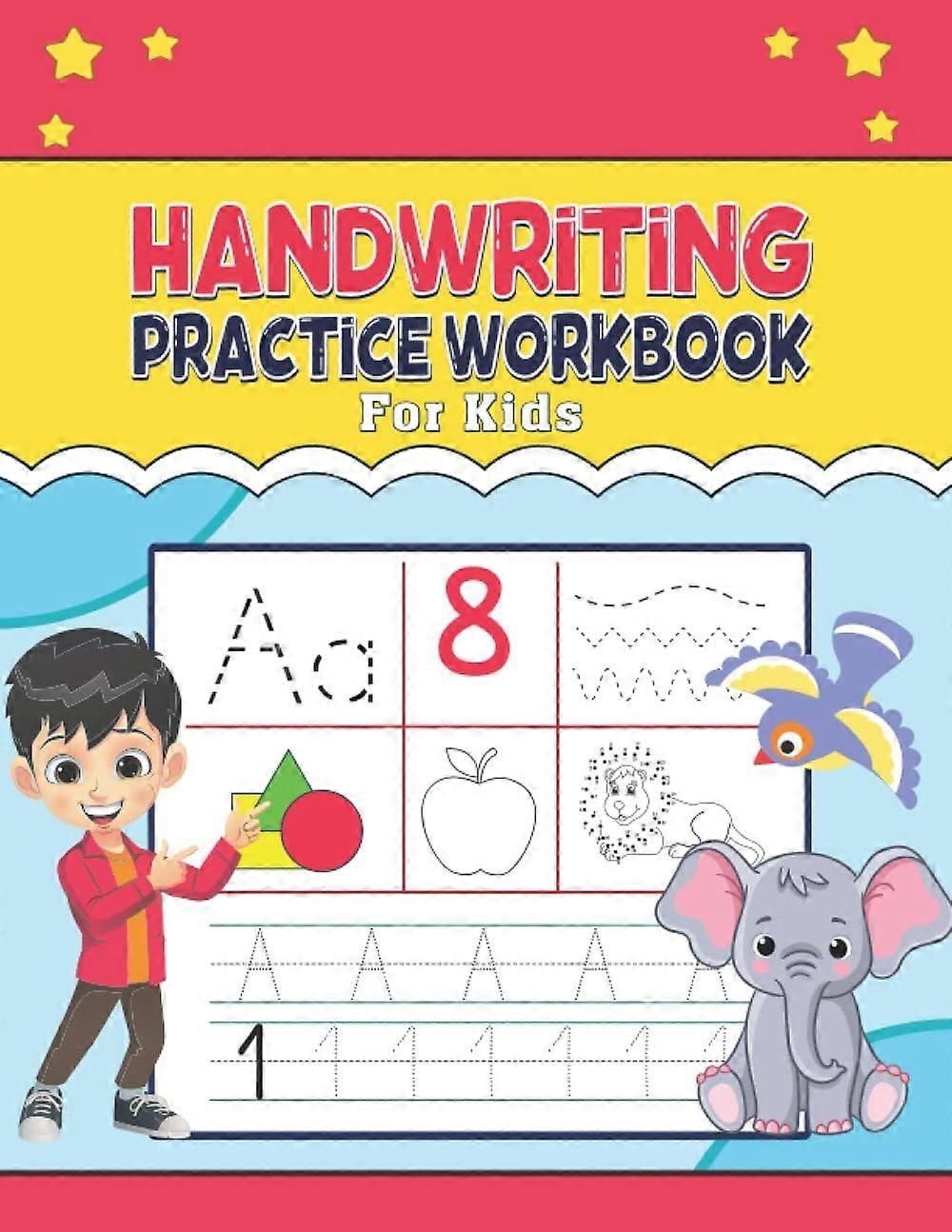 Handwriting practice workbook for kids