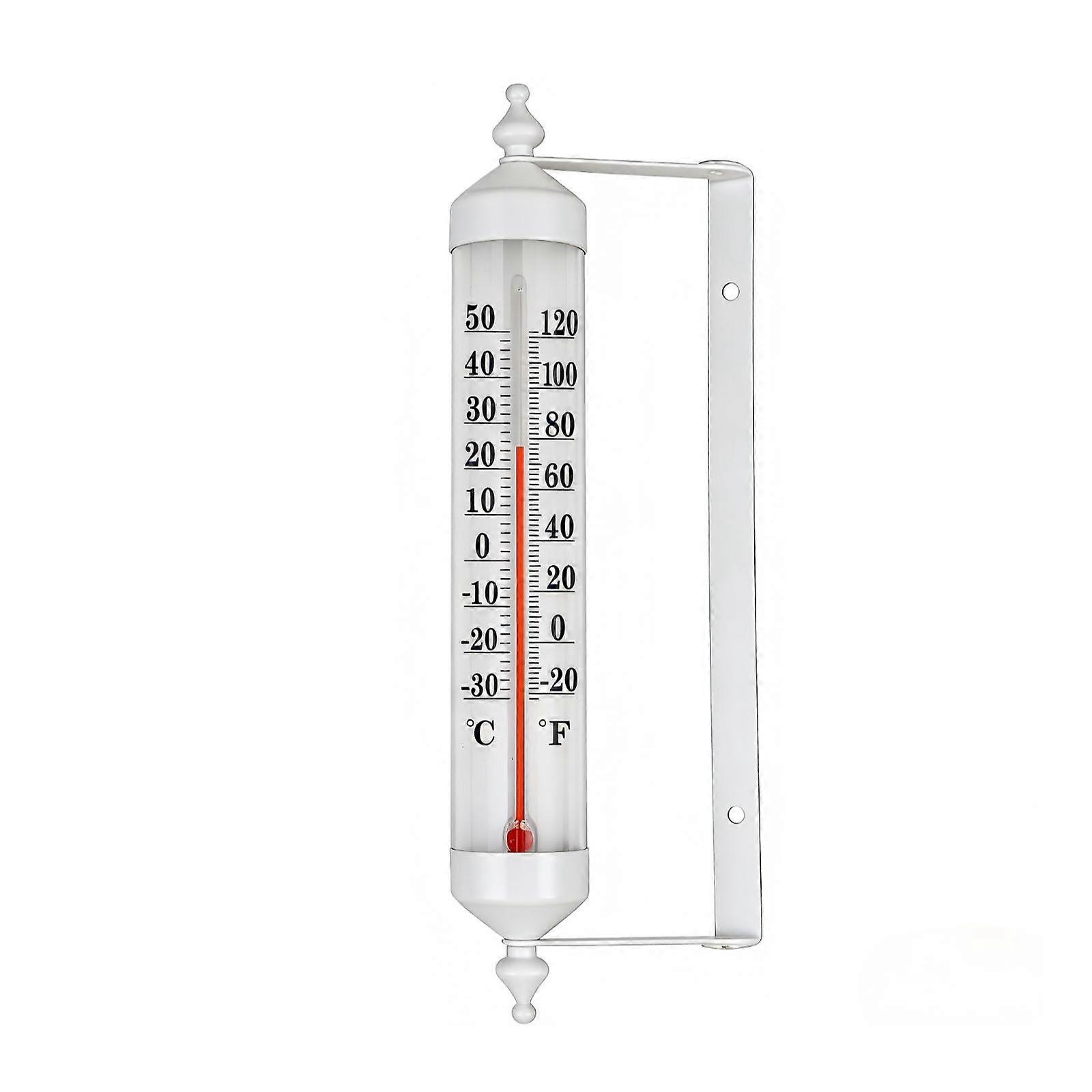 Wall-Mounted Thermometer with Bracket Weatherproof for Garden, Gardeners