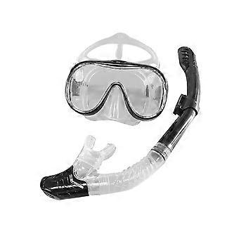 Masque de plongée sous-marine Snorkel Anti-buée Masque de plongée Snorkel Full Dry Tube Équipement de nage sous-marin Tran