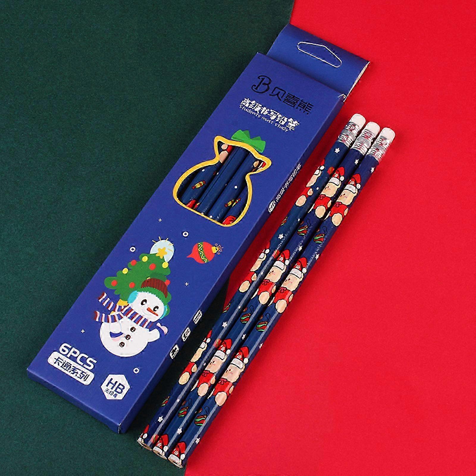 24 Festive Snowman Pencils Set