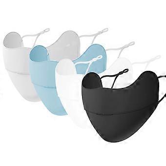 4PCS Washable Reusable Cycle Face Mask Breathable UV Protection Half Face Mouth Mask for Men Women Outdoor Exercise Biking RunningYMQX)