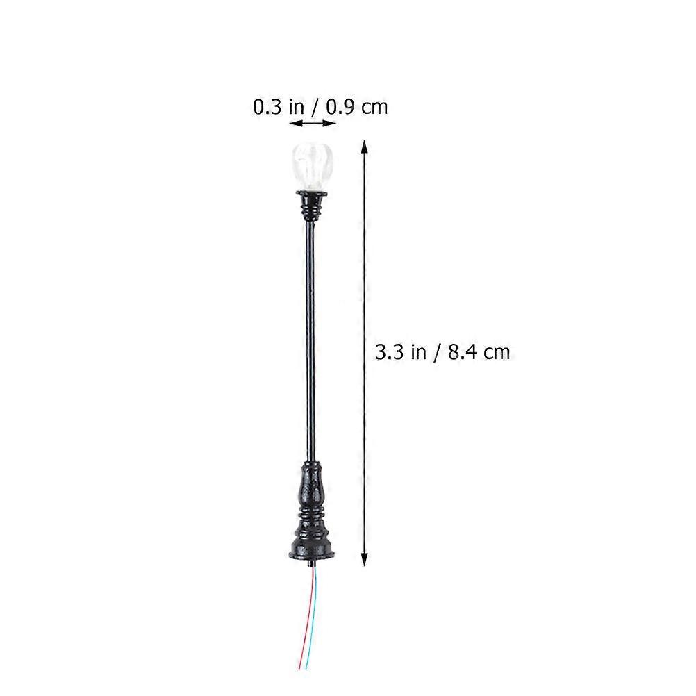 5Pcs Yard Lamp Model for Decor with Miniature Simulated Lamp Props