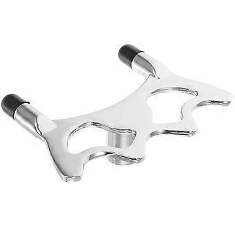 Pool Cue Bridge Head Metal Support for Cue Storing 3Pcs Silver