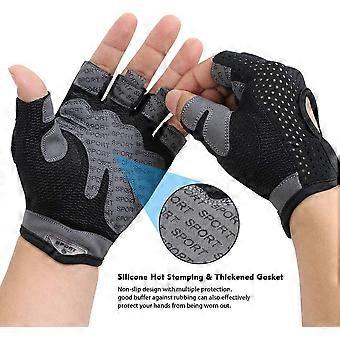 1 Pair Breathable Fitness Gloves, Non-Slip for Gym, Workouts, Weightlifting, Unisex