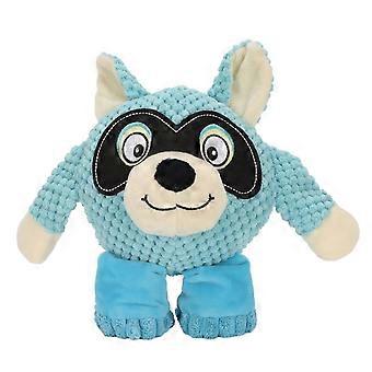Plush Squeaky Dog Toys Cute Cartoon Teeth Grinding Bite Resistant Funny Interactive Dog Chew Toys Blue