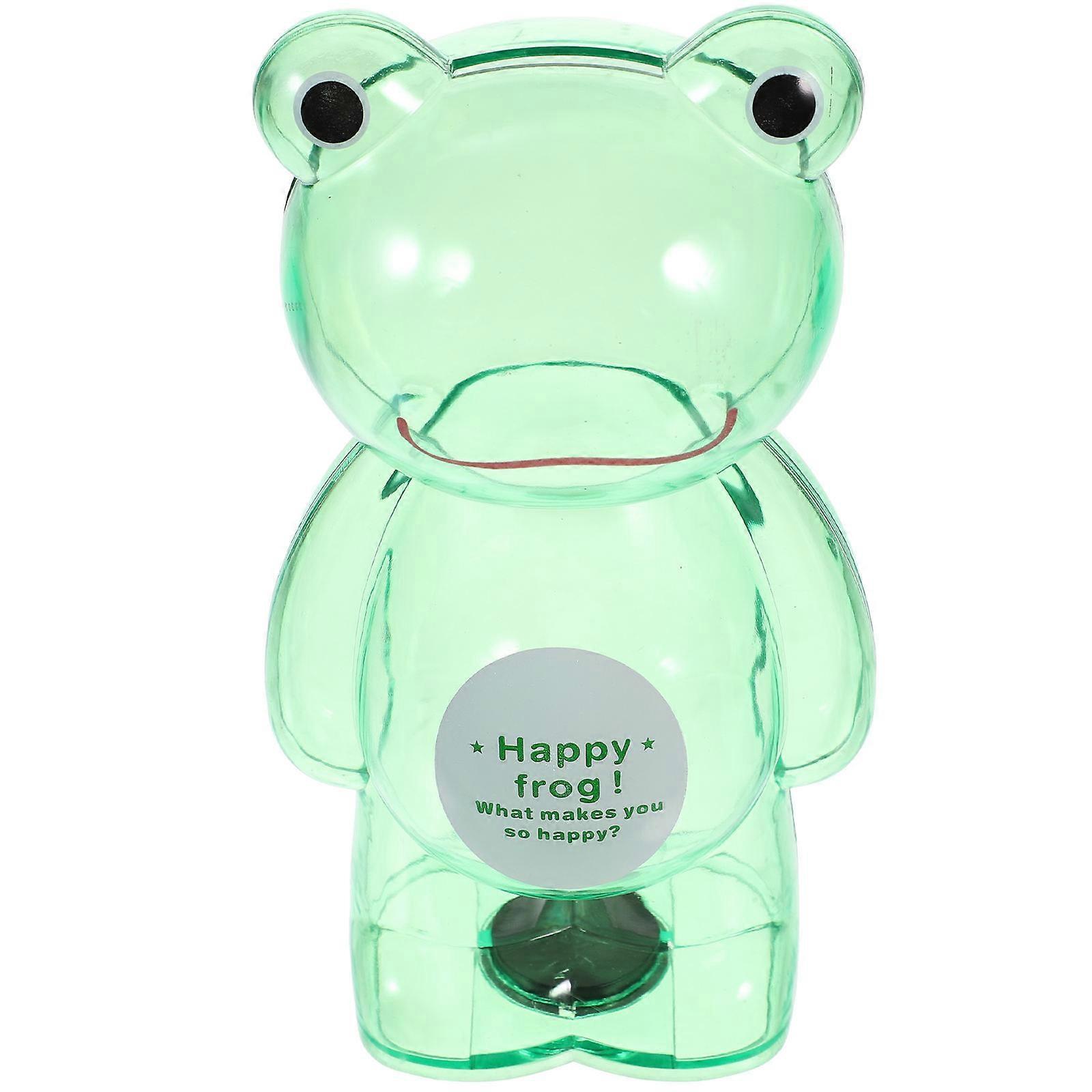 Creative Frog-Shaped Transparent Bank