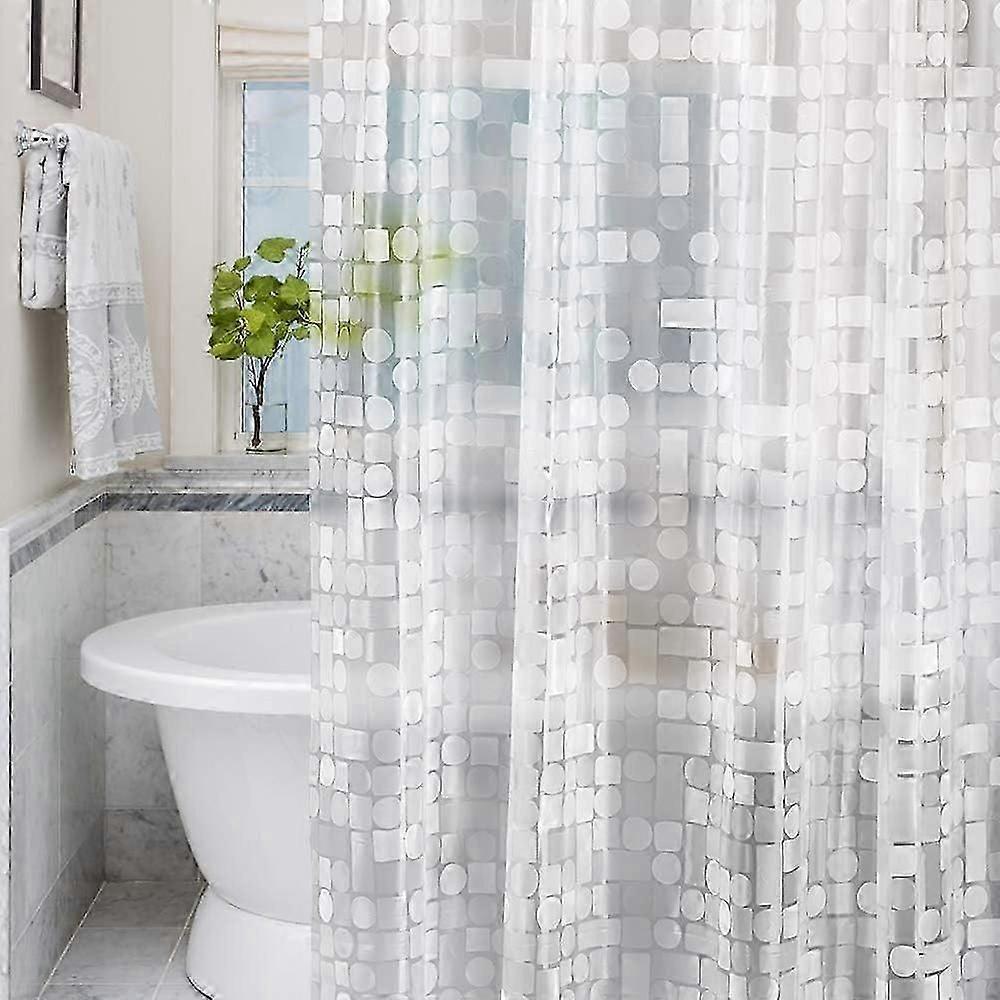 Semi-Transparent PEVA Bath Curtain