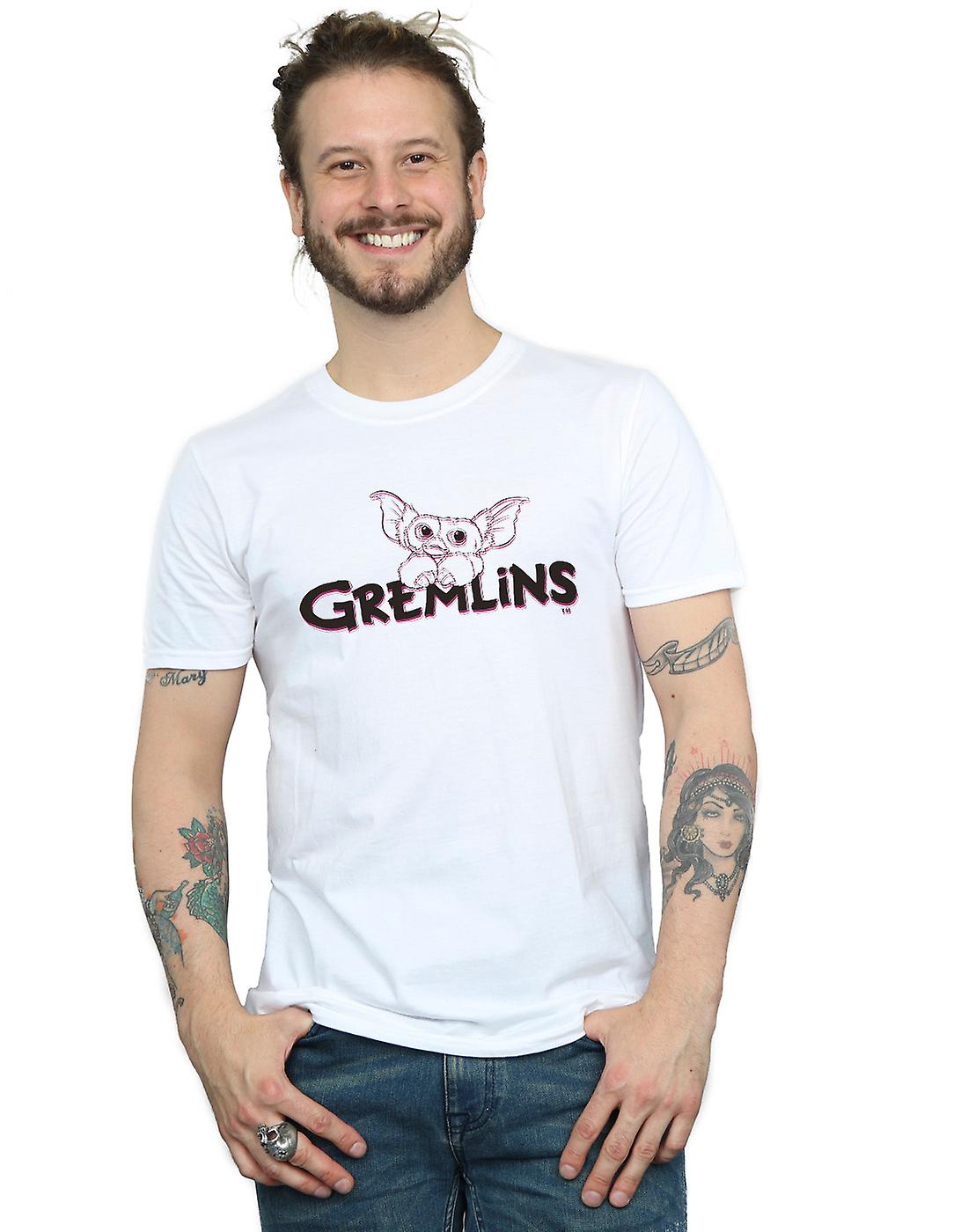Gremlins Herre Logo Line T-skjorte