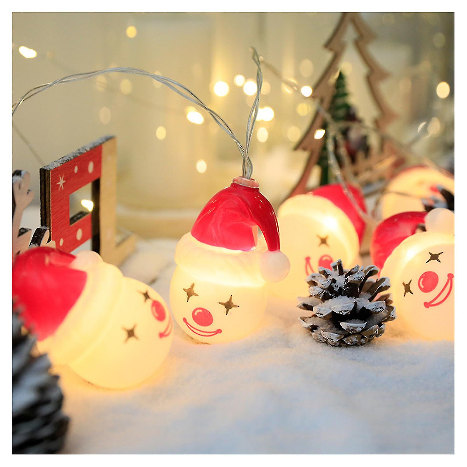 Noel Işıkları Seti Led Noel Ağacı / kardan adam / Noel Baba / palyaço Şekli Kolye Işıkları Işıklar