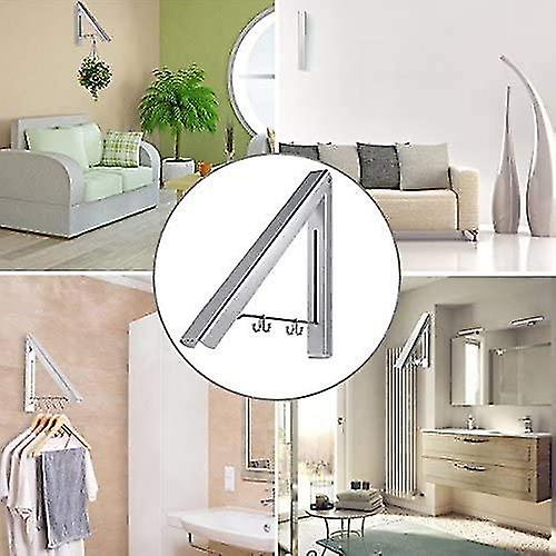 Coat Hook Foldable Wall Coat Rack, Aluminum Coat Hanger With Coat Hooks ...