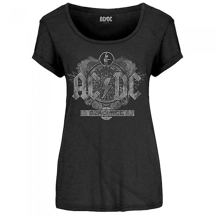 AC/DC Womens/Ladies Black Ice T-Shirt