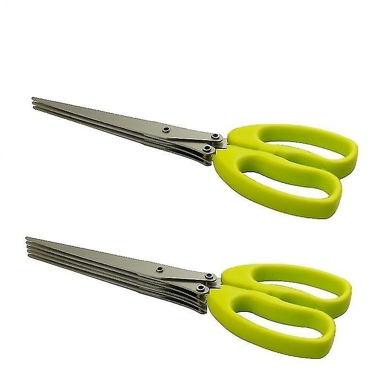 3 Layers Green 3 5layers Stainless Steel Kitchen Scissors