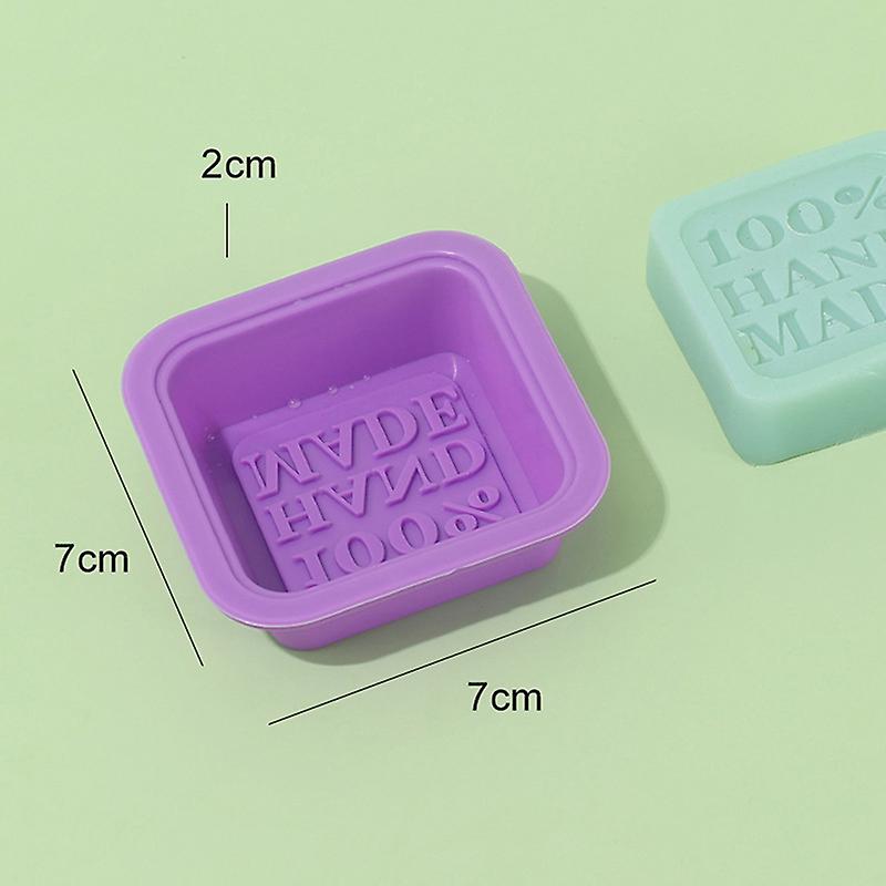 1pc Silicone Square Handmade Soap Mold Diy Making Tools Cake Pudding Mold