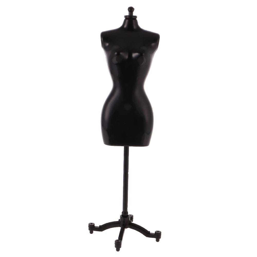 Mannequin-Kleiderständer, Modellständer für Puppen, Schwarz