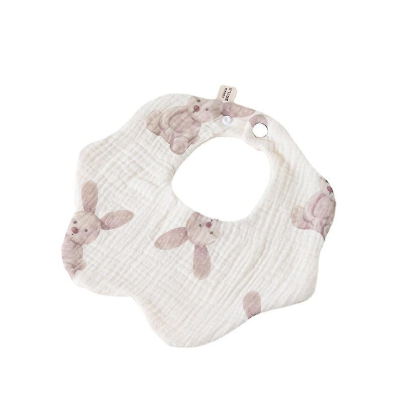 Gauze Bib Six Layer Cotton Children's Saliva Towel 360 Degree Rotatable