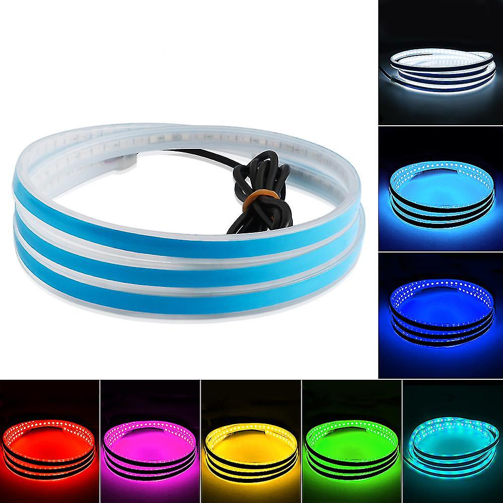Scan Lighting Car Hood Light Strip Daytime Running Lamp Waterproof Auto Diy Cutter Lights Decorative Ambient Neon Lamp 12v